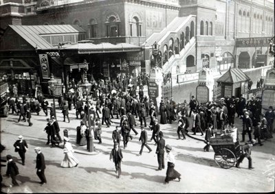Broad Street Bahnhof, London, ca. 1890 von English Photographer